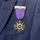 Classic Masonic Ribbon Medal Double Headed Eagle 33 Badge Vintage Mason Freemason Brooch Lapel Pins Fine Jewelry Gifts Souvenir