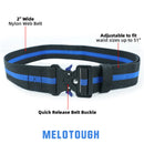 MELOTOUGH 2" Nylon Web Work Tool Belt for Men with Heavy Duty Quick Release Rugged Metal Buckle outdoor men's belt Tool Belts