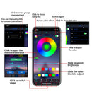 14-in-1 RGB Auto-Innenraum-Ambientelicht mit 8m Neon-LED-Lichtleisten App-Steuerung Dekorative Lichtatmosphäre Armaturenbrettlampen 12V
