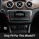 Stainless Steel Center Console CD Frame Decoration Cover Trim For Mercedes Benz CLA GLA A Class C117 X156 W176 Car Styling