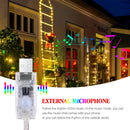 75/300cm Christmas LED Ladder Light For Santa Claus Indoor Outdoor Decor String Lamp Window Garden Xmas Tree Hanging Strip Light