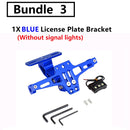 Motorcycle License Plate Holder and LED Turn Signal Light For Yamaha MT07 MT10 For Kawasaki Z750 Z800 For BMW R1200  Accessories