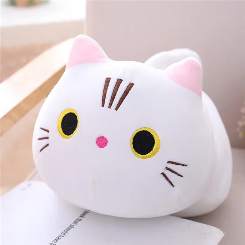 Cute Black Long Cat Plush Toy Cushion Office Nap Pillow Cushions Soft Toys Kids Doll Washable Sofa Car Cushion Home Decor