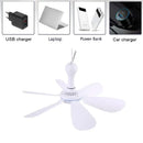 The Zephyr | USB-Powered Modular Ceiling Fan with 6 Detachable Blades