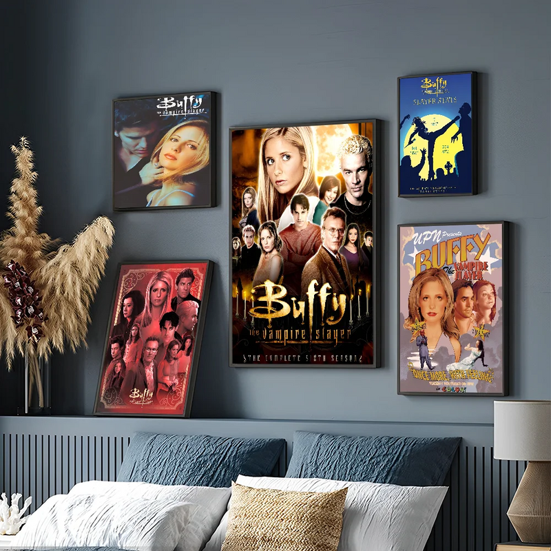 Buffy the Vampire Slayer  Classic Movie Posters Vintage Room Bar Cafe Decor Stickers Wall Painting