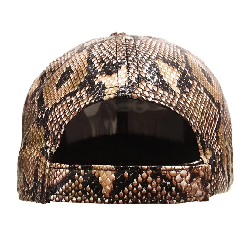 Adjustable Snake Skin Print Baseball Cap High Quality Dad Trucker Hat Men Women Anti-sun Visor Sun Caps Hip Hop Gorras Unisex