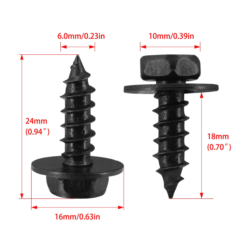 5/10Pcs Car Bolt Retainer Screw Bolt Retainers Fender Liner Under Cover Screw For Toyota 90159-60498 Auto Fastener Car Clips