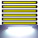 6 PCS Super Bright 17CM LED COB Fog Bulbs Car DRL LED Strip Daytime Running Lights bar 12V 6500K Auto Interior Styling Lamp