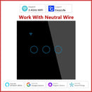 Cozylife WiFi Smart Switch EU Light Wall Touch Switch 220V Need Neutral Wire Smart Life Work with Alexa Google Home 1/2/3 Gang