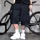 Japanese Korean Cargo Shorts For Men Summer Heavyweight Cotton 5-Inch Premium Distressed Streetwear Trendy Casual Pants Male
