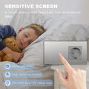 BSEED 1/2/3fach Touch-Schalter 1-Wege Wandschalter EU-Steckdose mit USB Type-C Schnittstellen Glasplatte Blaue Hintergrundbeleuchtung