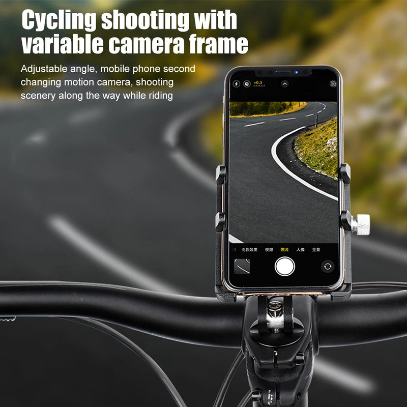 GUB Bike Cellphone Holder Aluminum Alloy Bike Mobile Phone Holder Bracket Adjustable Centered Installation Cycling Accessories