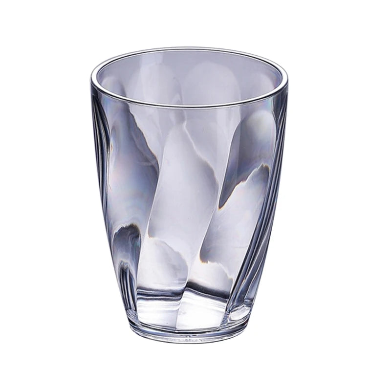 Unbreakable Plastic Drinking Glasses 390ml Shatterproof Water Tumblers Reusable Fruit Juice Beer Champagne Cup for Bar