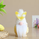 Easter Bunny Ear Gnome Decoration Pink Yellow Green Rabbit Elf Doll Ornaments DIY Spring Birthday Party Supplies Kids Girls Gift