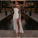 The Aurelian | Butter Yellow Mesh Strapless Pleated Evening Gown