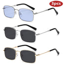 1/3pcs Classical Square Metal Sunglasses Fashion Men Sunglasses Women Outdoor Sports UV Resistant Eyeglass Luxury Design UV400 ﻿