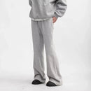 Trendy American Style Grey Micro Flared Men's Pants Loose Fit Casual High Street Slims Autumn/Winter Season Pants