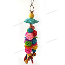 Bird Shredding Toys Wooden Blocks Colorful Parrot Chewing Foraging Hanging Toy for Parakeets Love Birds Budgies
