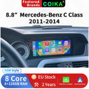 8.8" Display Touch Screen Android Radio Car Head Unit For Mercedes C Class W204 2011-2014 BT WIFI GPS Navi Wireless Carplay Auto