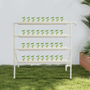 Bymaocar Hydroponic Site Grow Kit 36 Holes 4 Tubes Earthless Plant Growing Systems Flow Deep Water Culture Garden with Pump