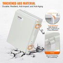 SucceBuy Outdoor Electrical Junction Box ABS Plastic Hinged Cover Stainless Steel Latch IP67 Waterproof for Electrical Projects