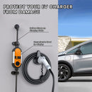 TAYSLA EV-Ladegeräthalter Wandmontage Ladekabelhalter Halterung für Elektroautos J1772 TYP 2 GBT Tesla
