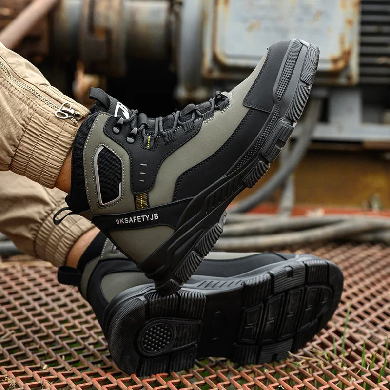 New Work Boots Indestructible Safety Shoes Men Steel Toe Shoes Puncture-Proof Sneakers Male Botas Shoes Men's Work Shoes