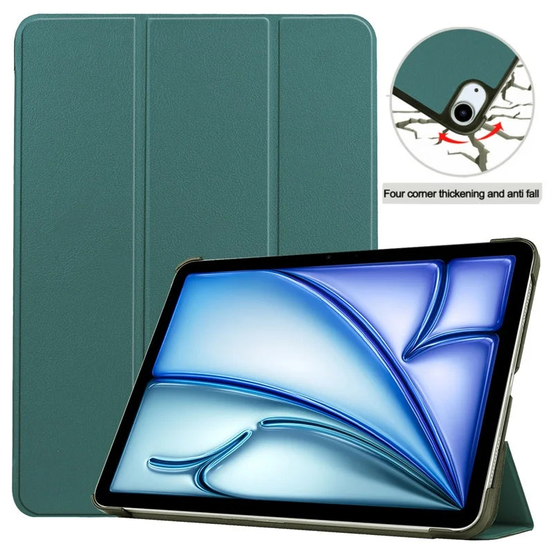 Funda For Apple iPad Air 13 2024 Case 13 inch Magnetic Folding PU Leather Back For iPad Air 13 inch 2024 M2 Tablet Cover Kids