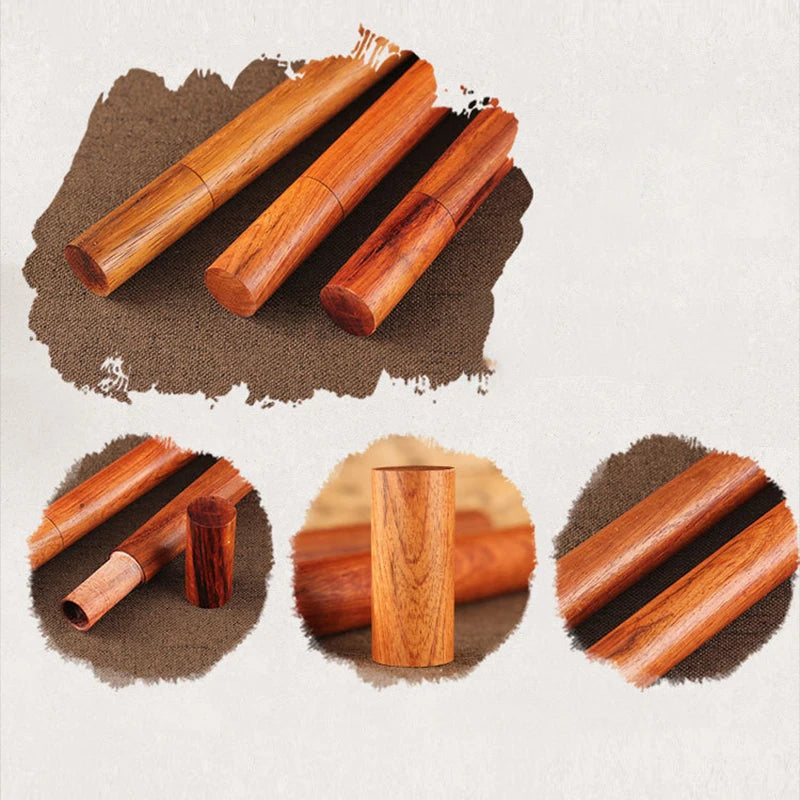 2 Pcs Rosewood Case Stick Incense Storage Box 10g 20g Sandalwood Line Incense Joss-sticks Buddha Incense Sticks Holder