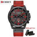 CURREN Top Luxusmarke Herren Militär Wasserdicht Leder Sport Quarzuhren Chronograph Datum Mode Casual Herrenuhr 8314