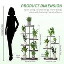 Pflanzenständer Ständer für Blumen Eisen 6/7/8 Ebenen Pflanzenregal Pflanzenorganizer Aufbewahrung Pflanzenhalter Display-Ständer Gartendekoration