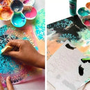 A4 29 *21cm DIY mandala Stencils wall  Painting Scrapbook Coloring Embossing Album Decorative Paper Card Template wall figure