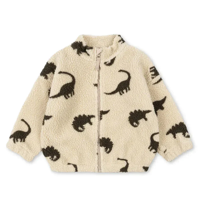 KS Winter Baby Girls Boys Lambswool Cherry Jackets Kids Clothes Sequin Cartoon Panda Outerwear for Boys Children's Coats 1-9Yrs