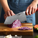 YIZEMA 7" Cleaver Knife Japanese Damascus Steel Sharp Meat Slicer Vegetable Chopper Kitchen High Quality Professional Chef Knife