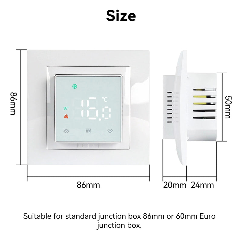 Smart WIFI MK08 Thermostat Remote Temperature Controller 3A 16A for Water/Electric Floor/Gas Boiler 1PC