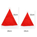20/1pcs Non-woven Christmas Hats for Adults Kids Thickened Santa Claus Xmas Hats Merry Christmas New Year Party Decoration Gifts