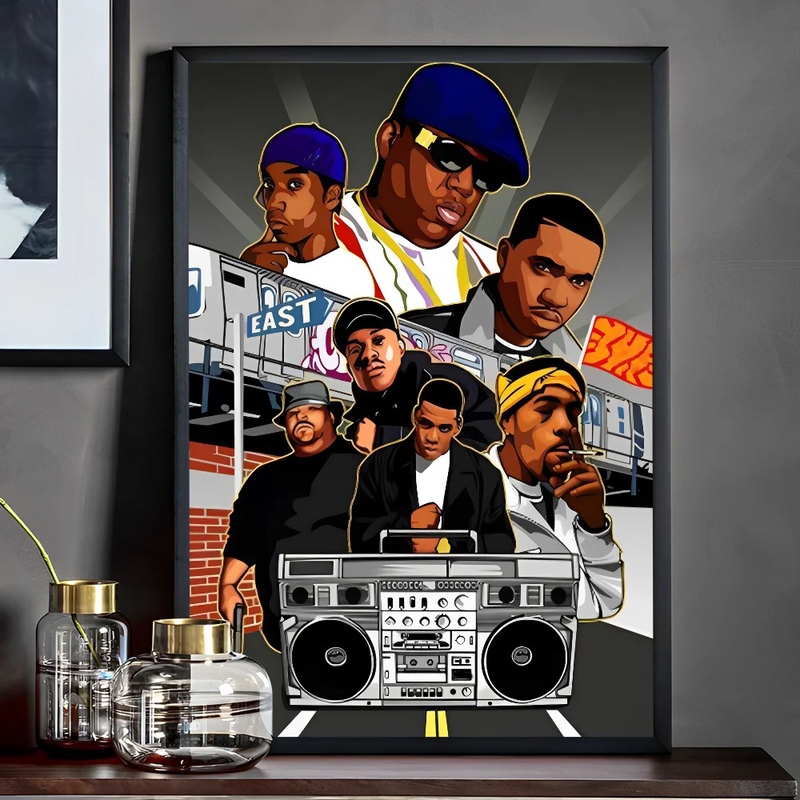 WU-T--TANG CLAN Poster Self-adhesive Art Poster Whitepaper Prints Posters Artwork Aesthetic Art Wall Painting