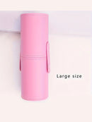 Makeup Brush Holder Large Capacity Make up Brush Case Organizer Cosmetic Cup Cylinder Storage Bag