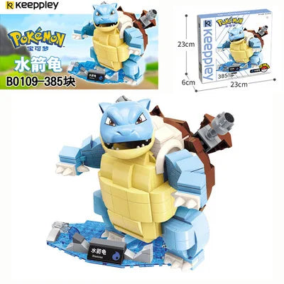 Pokemon Building Block Venusaur Gyarados Mewtwo Blastoise Figure Toys  Cartoon Model Decoration Kids Toy Gift