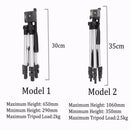 Extendable Mobile Smart Phone Digital Camera Tripod Stand Mount Holder Clip Set For NikoniPhone Xiaomi Gopro 105cm/65cm