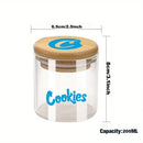 Glass Storage Jars with Airtight Bamboo Lid for Serving Tea, Coffee, Spice, Candy, Cookie Food Storage Containers
