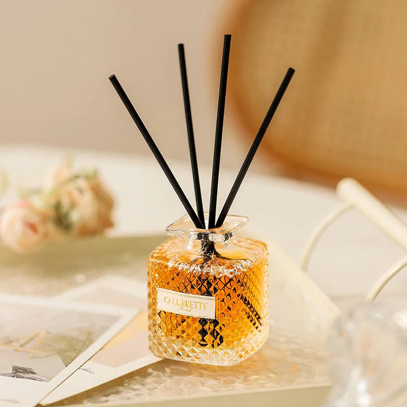 LOw price Travel memories Perfume Flameless Aromatherapy Oil Lasting Indoor Freshness Reed Diffuser Set for Hotel Home Toilet