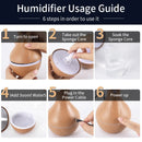 Air Humidifier Ultrasonic USB Aromatherapy Essential Oil Diffuser Purifier Aroma Anion Mist Maker Home Car with LED Night Lamp