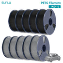 SUNLU 10KG PETG/ABS Filaments 10Rolls 3D Filament 1KG/roll 1.75mm 100% Filament Lines Up Neatly For 3D Printing From EU US