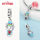 925 Silver Blue Star Easter Egg Charms Colorful Beads Fit Original Bracelets for Women Jewelry Party DIY Fine Gifts Accessories