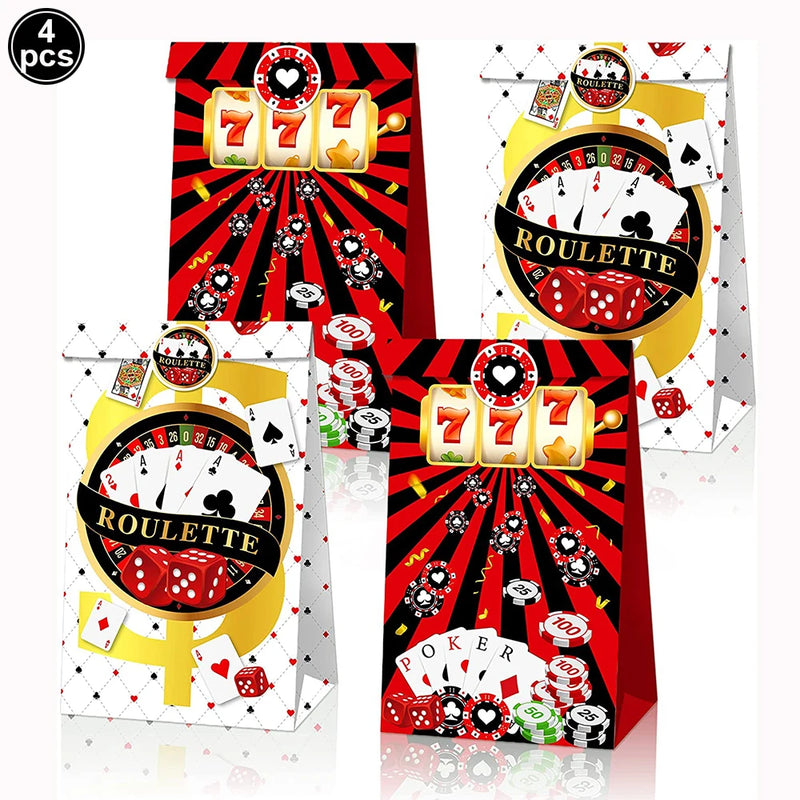 Casino Table Runner Decor Las Vegas Table Cover Poker Night Themed Table Decoration Casino Playing Card Birthday Party Supplies