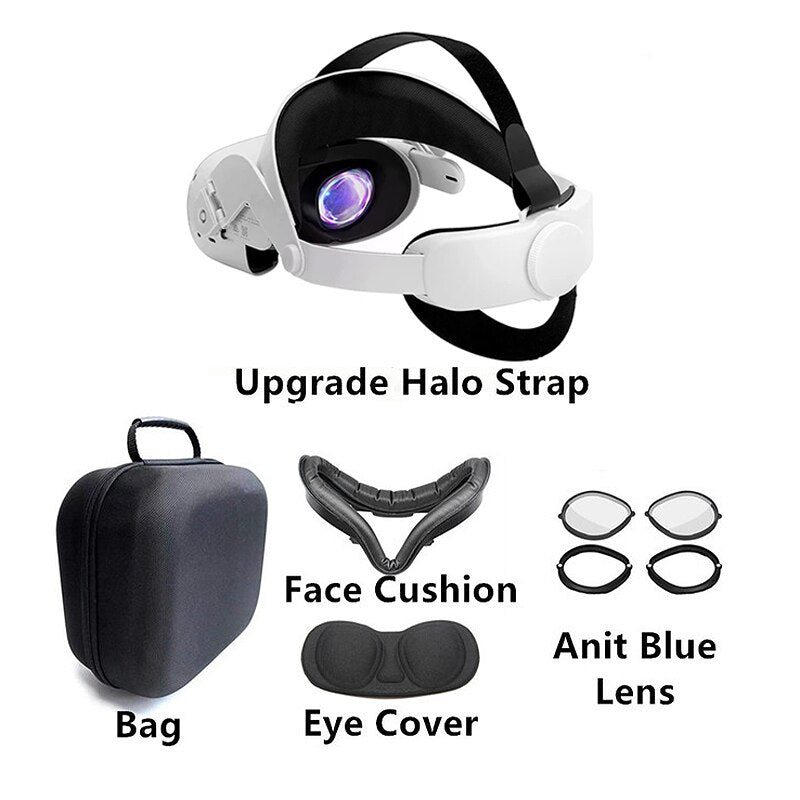 Ficep Head Strap for Oculus Quest 2 Halo Strap Adjustable Comfortable Oculus Quest 2 Head Strap for Oculus Quest2 Accessories