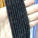 Natural Agates Tiger Eye Chalcedony Jades Stone Round Rondelle Spacer Beads For Jewelry Making Diy Bracelet Accessories 2X4mm