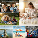 Podofo 35L 45L 55L Portable Car Refrigerator Compressor Cooler  Ice Box 12V 24V DC 110 240V For Camping Home Kitchen Garages