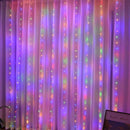 LED Curtain Icicle String Lights Christmas Fairy Lights Decoration 6m Remote Control USB Wedding Garland for Bedroom Party Home
